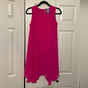 Cece Hot Pink Chiffon Dress